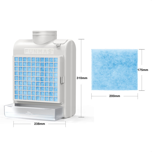 FUNMAS Indoor Dryer Vent, Stainless Steel Screen Filter, Polyester